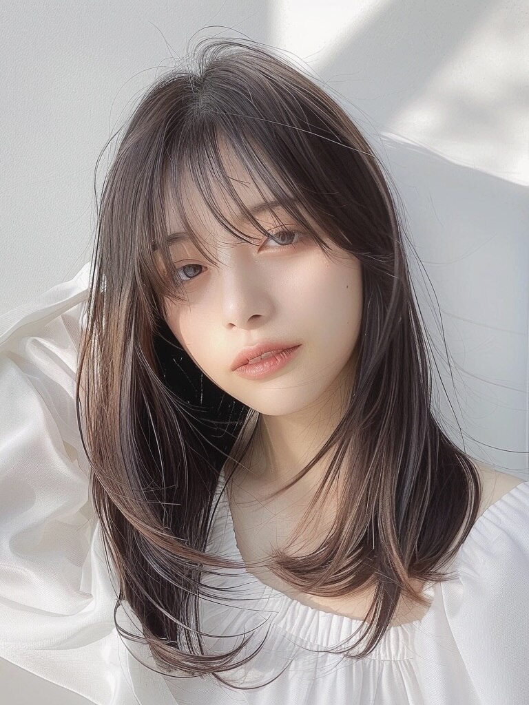 LEV 草加のケアカラーとストレートヘア